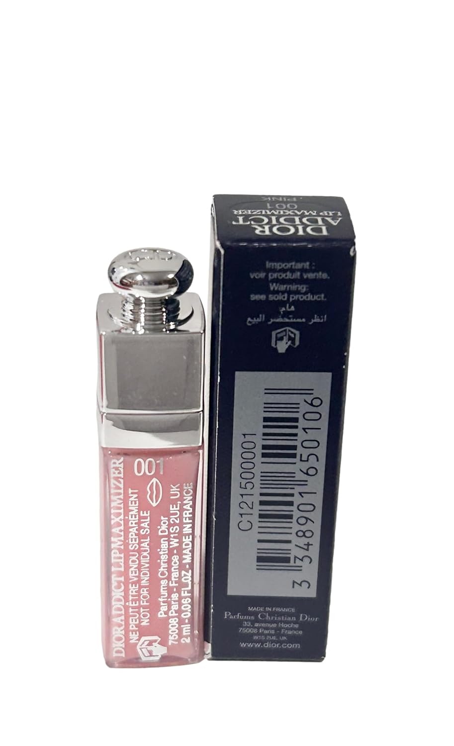 リッププランピンググロス #001 ピンク (ミニ/サンプル/トラベルサイズ) 2ml / 0.06液量オンス - (*非常に小さいサイズ) - 0106: 美容・パーソナルケア